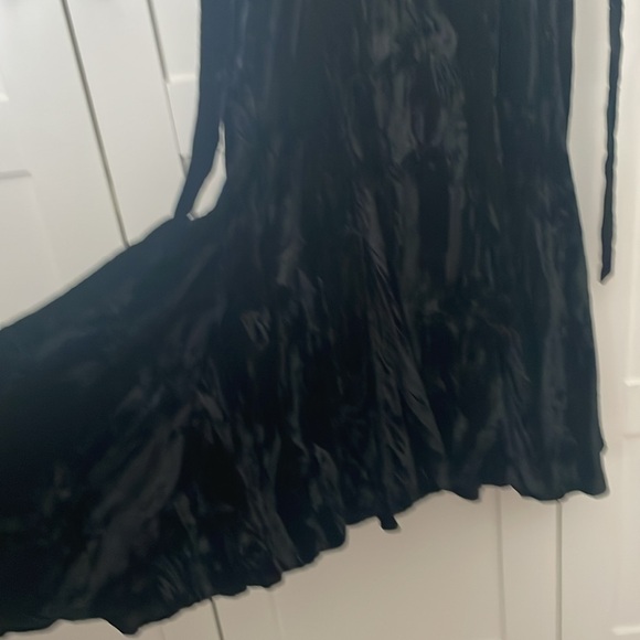 1980s Norma Kamali Crushed Velvet Gown S - Picture 3 of 4